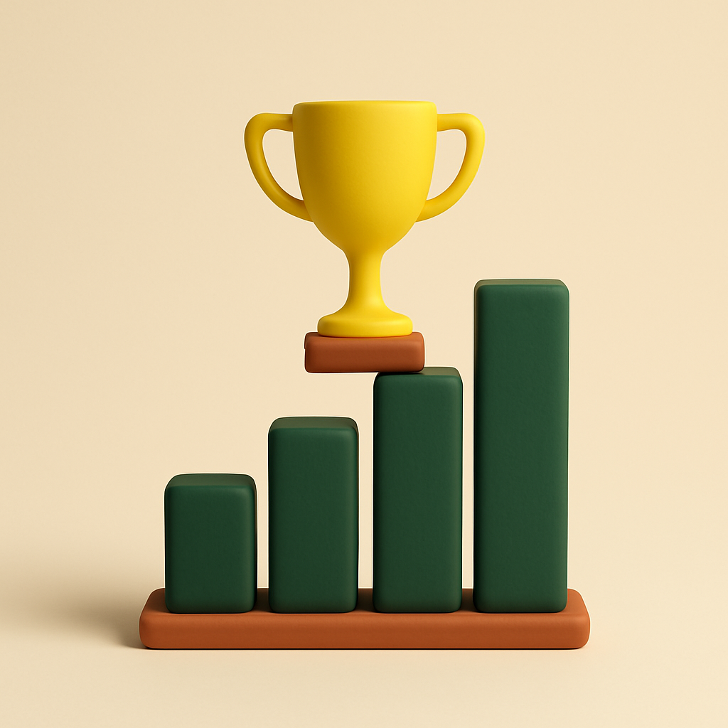 Rankings trophy illustration